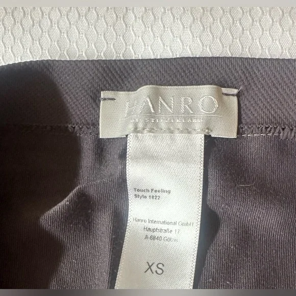 HANRO Touch Feeling Top & Boy Shorts Grey Size XS - Picture 2 of 4